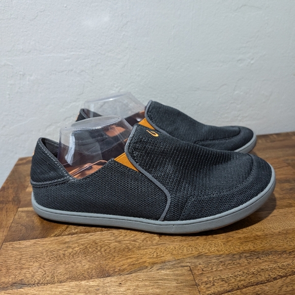 Olukia‎ Nohea Mesh Gray Orange 10188-4242 Slip-On Shoes Men's Size 10 US/43 EU - Picture 1 of 7